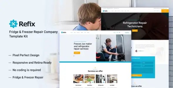 Refix – Appliance Repair Company Elementor Template Kit
